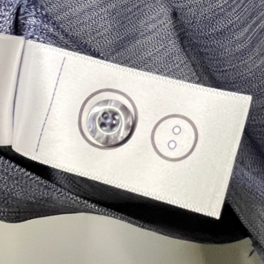 UNTUCKit Hannifer Polo Shirt Mens Large Blue Space Dye Heathered Short Sleeve - Picture 6 of 8